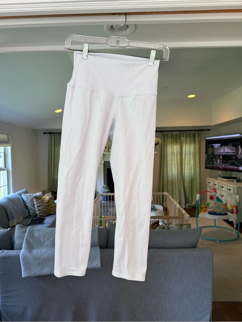 ALO Yoga Kids White High-Rise Leggings